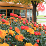 Bus with flowers
