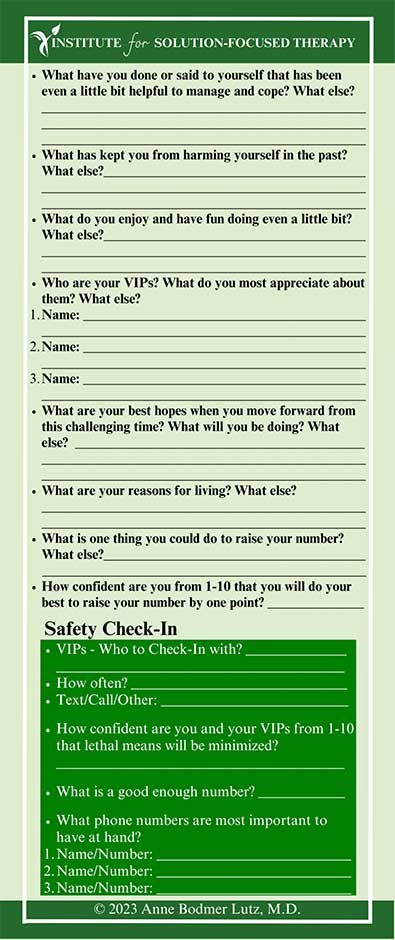 safety card page 2